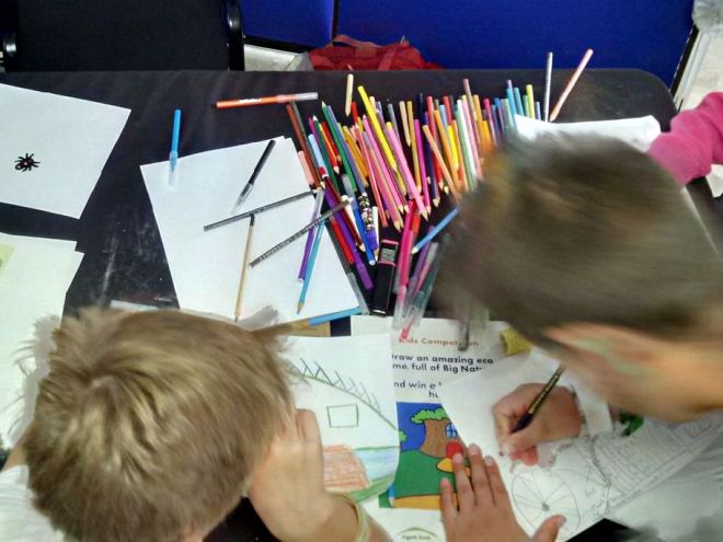 Building Green drawing competition entrants in full colouring frenzy!